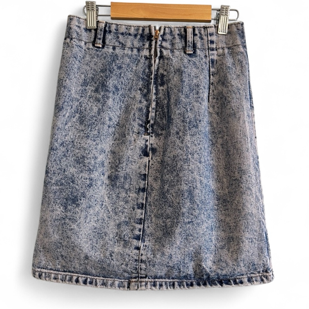 Vintage 80’s Acid Wash Denim Mini Skirt size 7